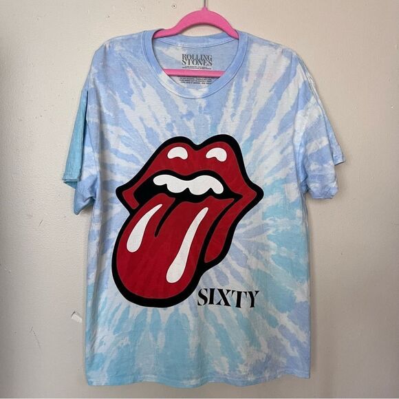 The Rolling Stones SIXTY TIE DYE DATEBACK T-SHIRT Size L - Picture 3 of 6